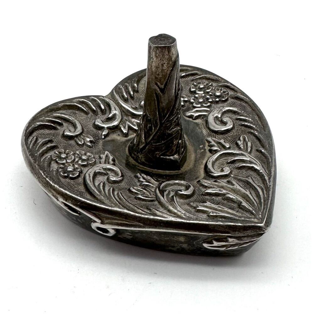 Vintage Silver Plated Godinger Silver 1992 Heart Shaped Ring Holder